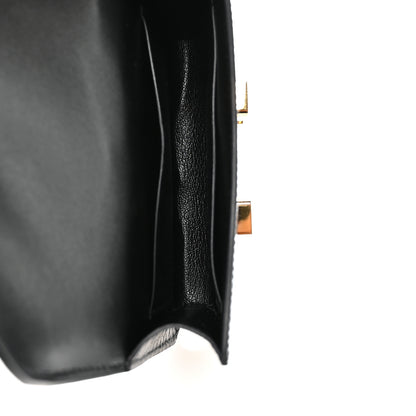 Hermes Shiny Alligator Constance Slim Wallet Black 6 of 9