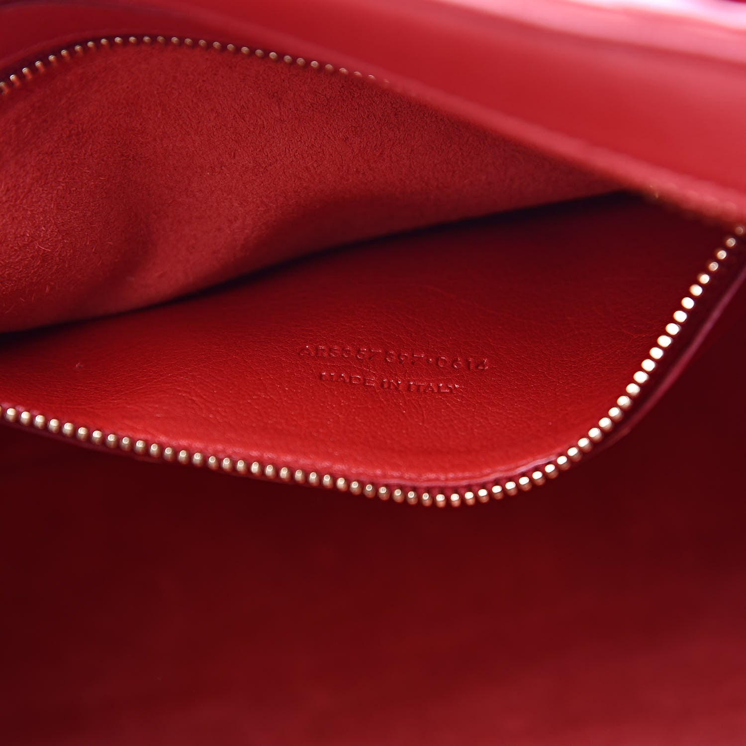 Saint Laurent Calfskin Matelasse Chevron Small Monogram Cabas Lipstick Red 7 of 14