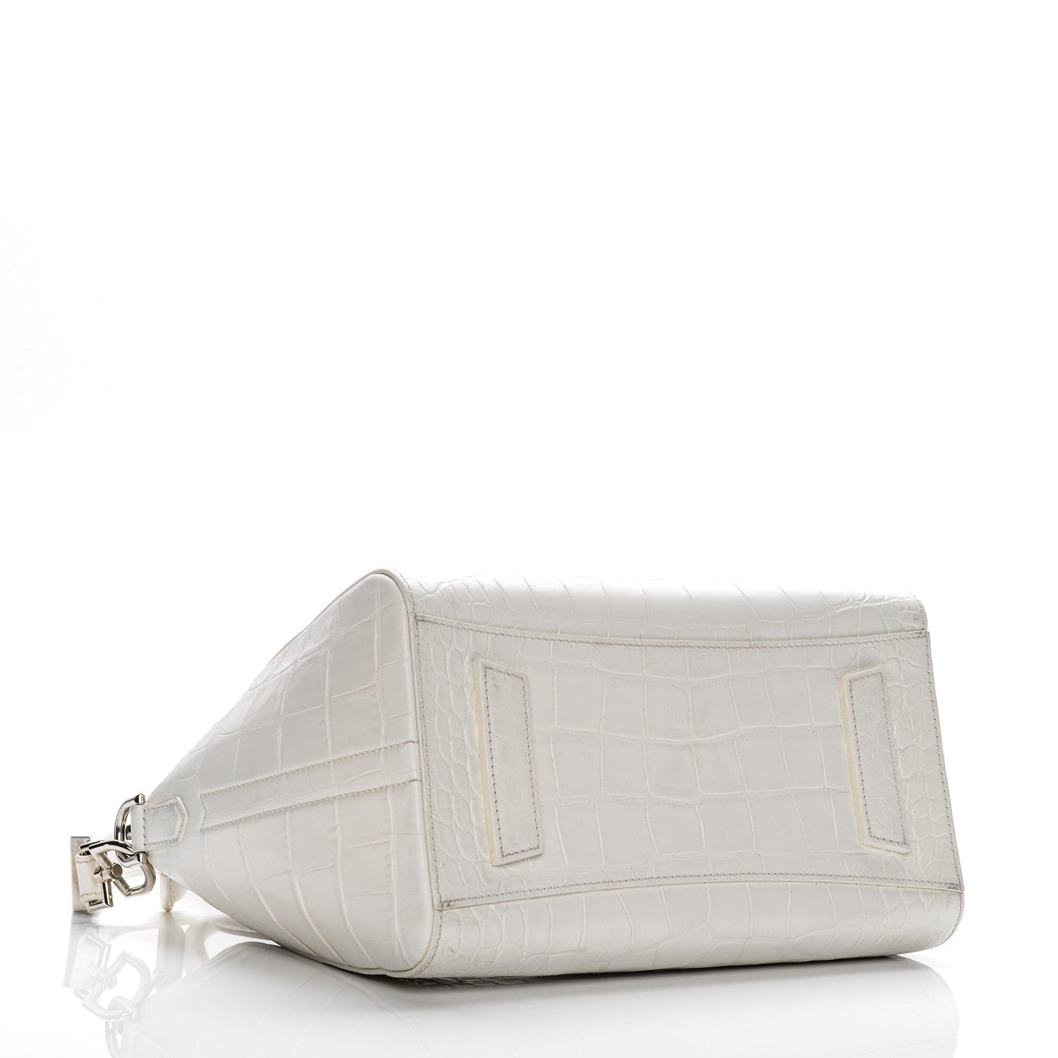 Givenchy Calfskin Crocodile Embossed Small Antigona White 4 of 15