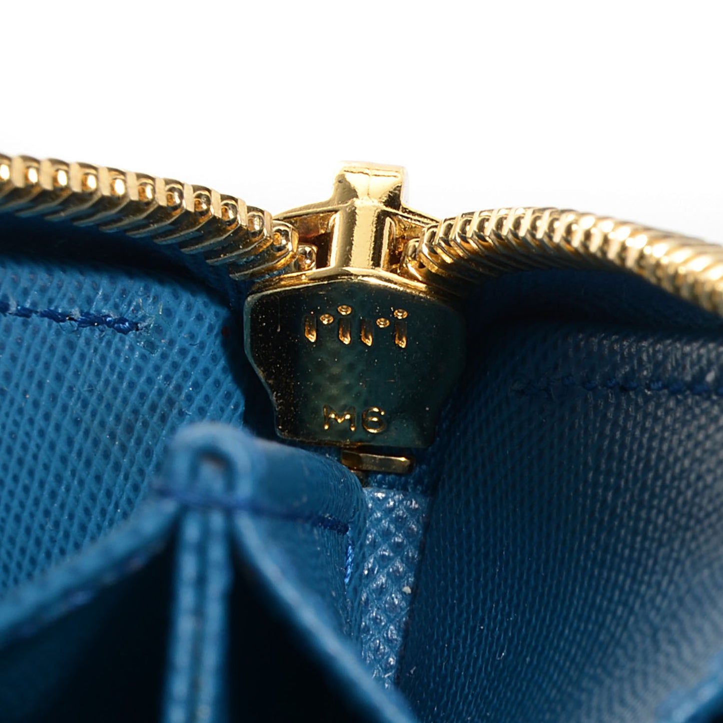 Saffiano Metal Coin Purse Cobalto