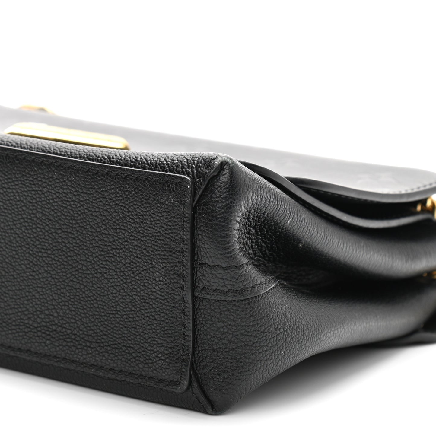 Monogram Cuir Plume Ecume Very Chain Bag Black