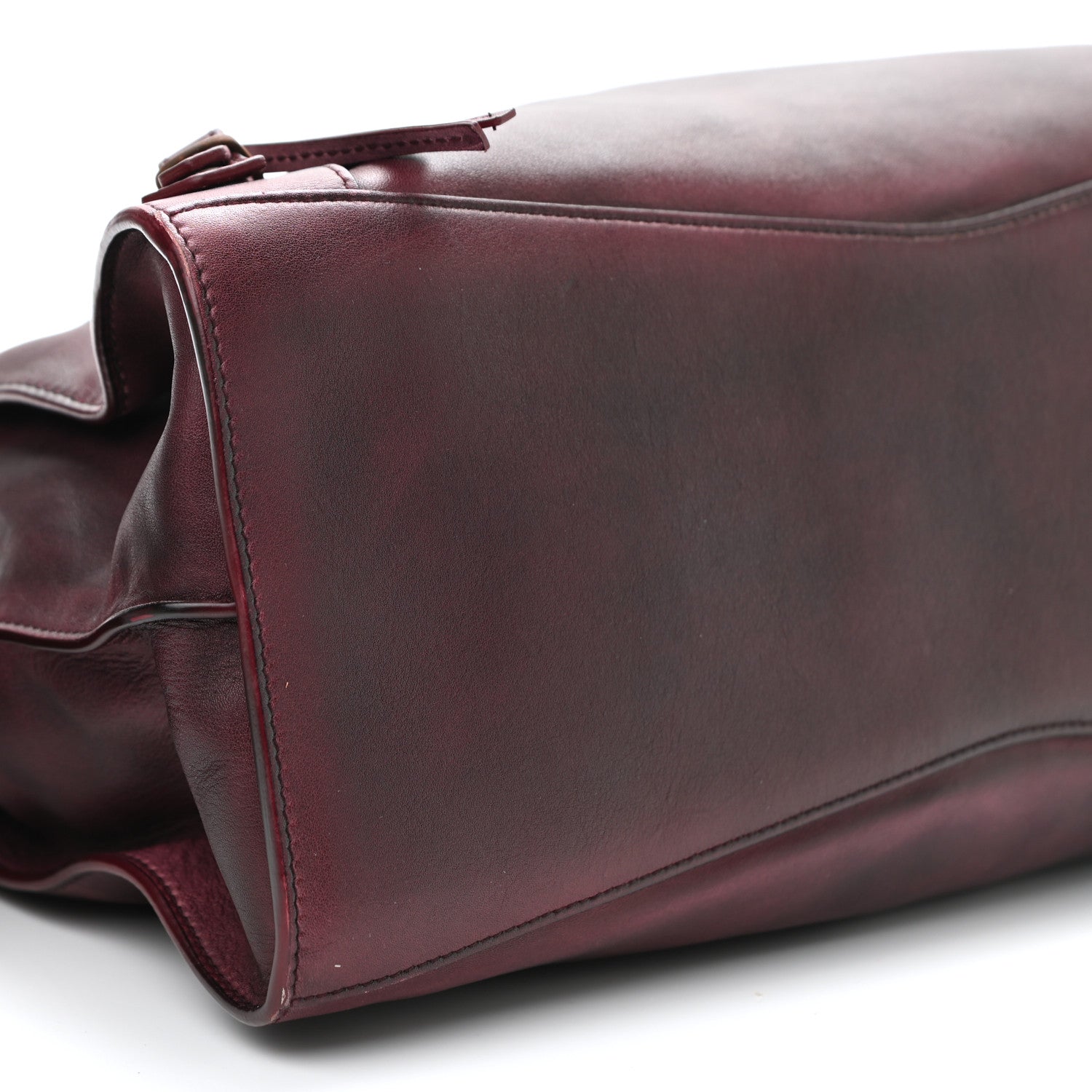 Balenciaga Used Calfskin Rust Hardware Neo Classic City Burgundy 8 of 21