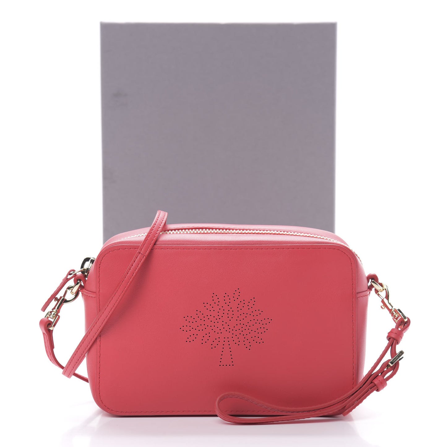 Calfskin Nappa Blossom Pochette With Strap Hibiscus