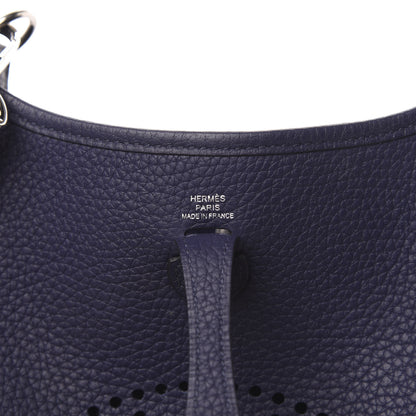 Hermes Taurillon Clemence Amazone Evelyne TPM Bleu Encre 6 of 12