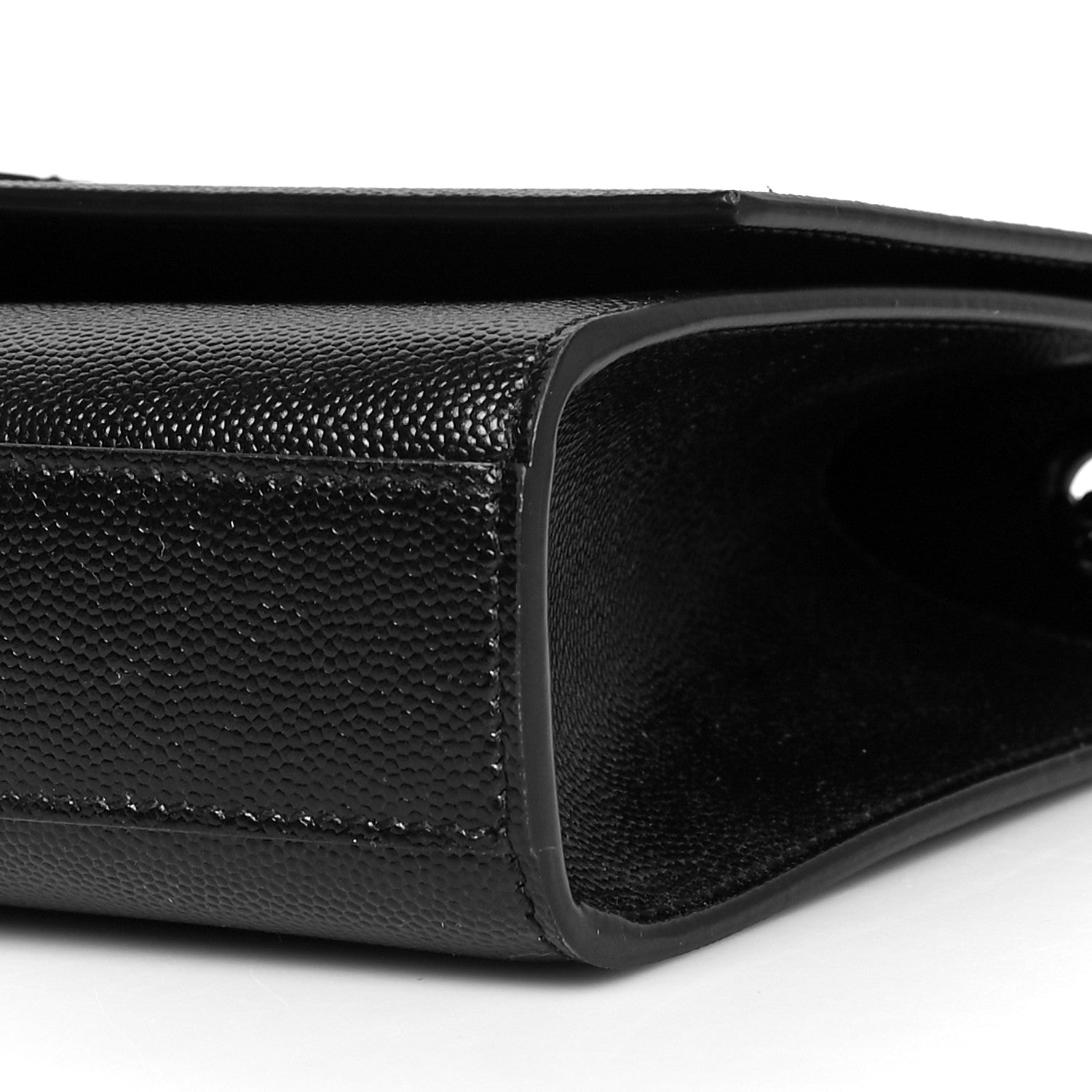 Saint Laurent Grain De Poudre Medium Classic Monogram Kate Satchel Black 10 of 10