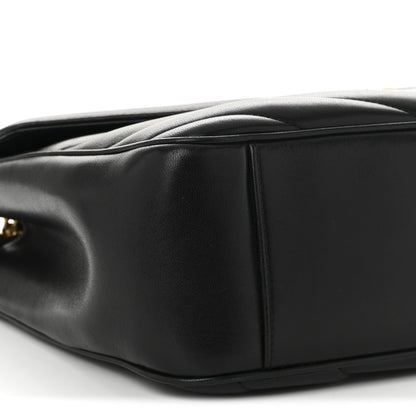 Saint Laurent Lambskin Chevron Quilted Large Loulou Black 10 of 11