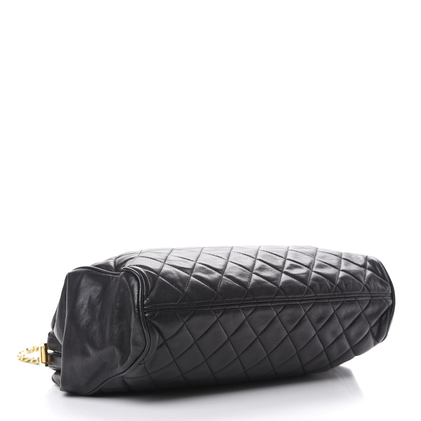 Lambskin Quilted Shoulder Bag Black