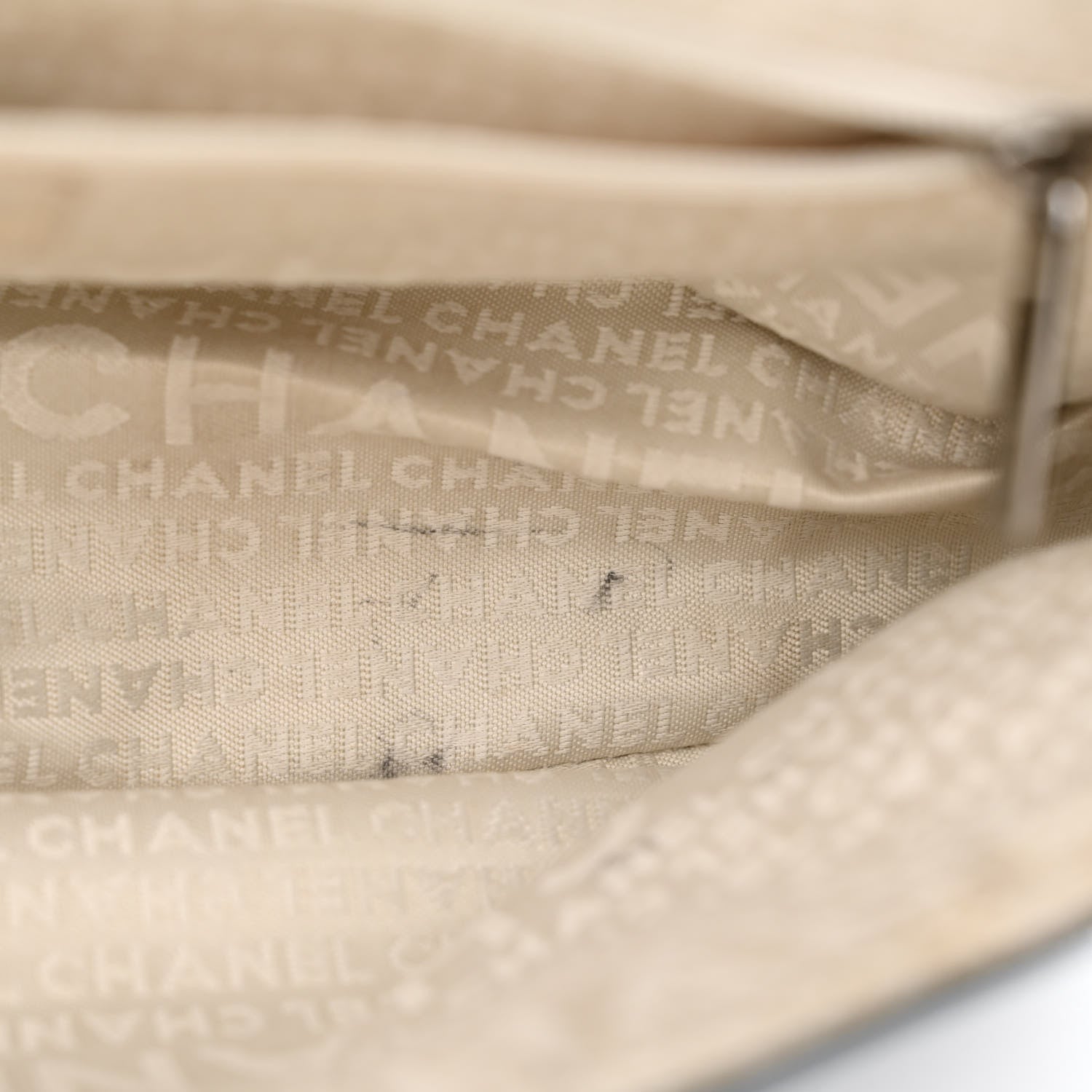 Chanel Canvas Lambskin Mademoiselle Lock Flap Navy White 9 of 16