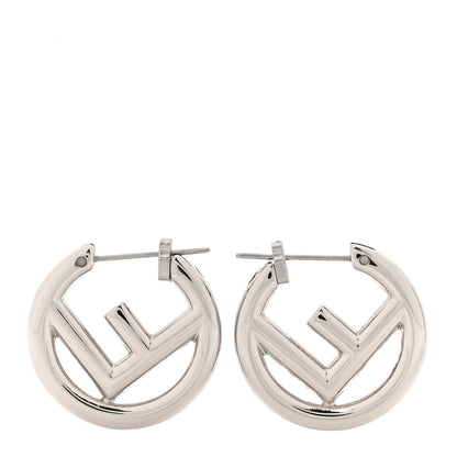 Fendi Metal F is Fendi Hoop Earrings Silver 1 of 4