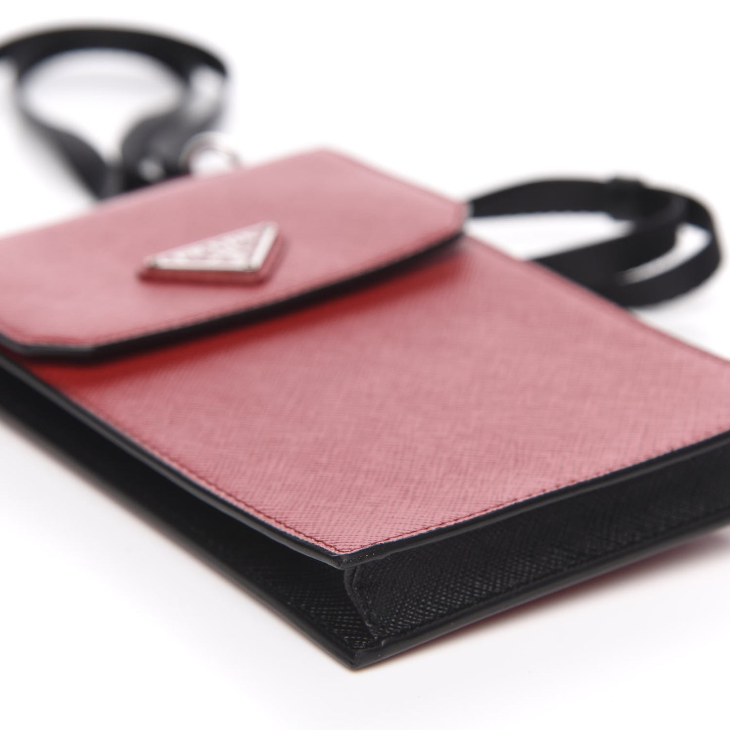 Saffiano Smartphone Case Fuoco Black