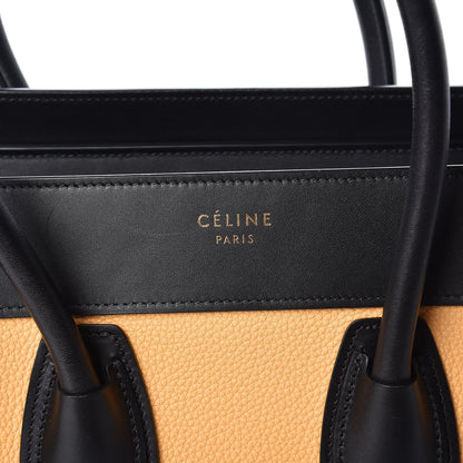 Celine Baby Grained Calfskin Nubuck Micro Tri-Color Luggage Corn 8 of 10