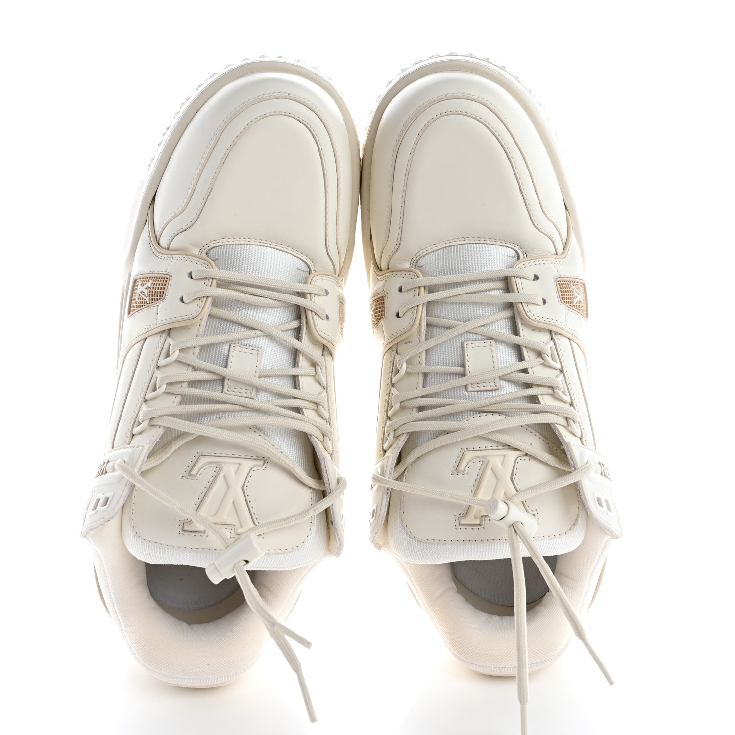 Louis Vuitton Calfskin Mens LV Trainer Maxi Sneakers 11 White 2 of 13