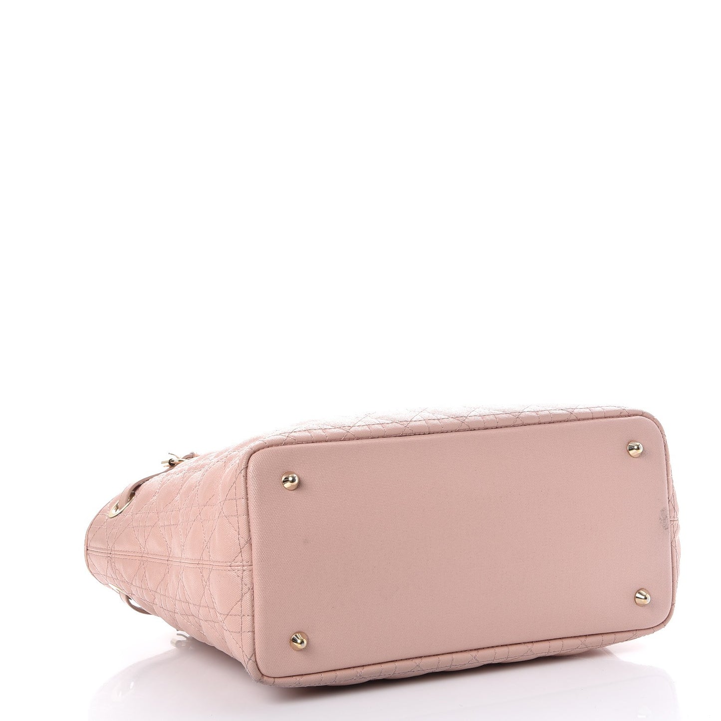 Coated Canvas Cannage Small Panarea Tote Light Pink
