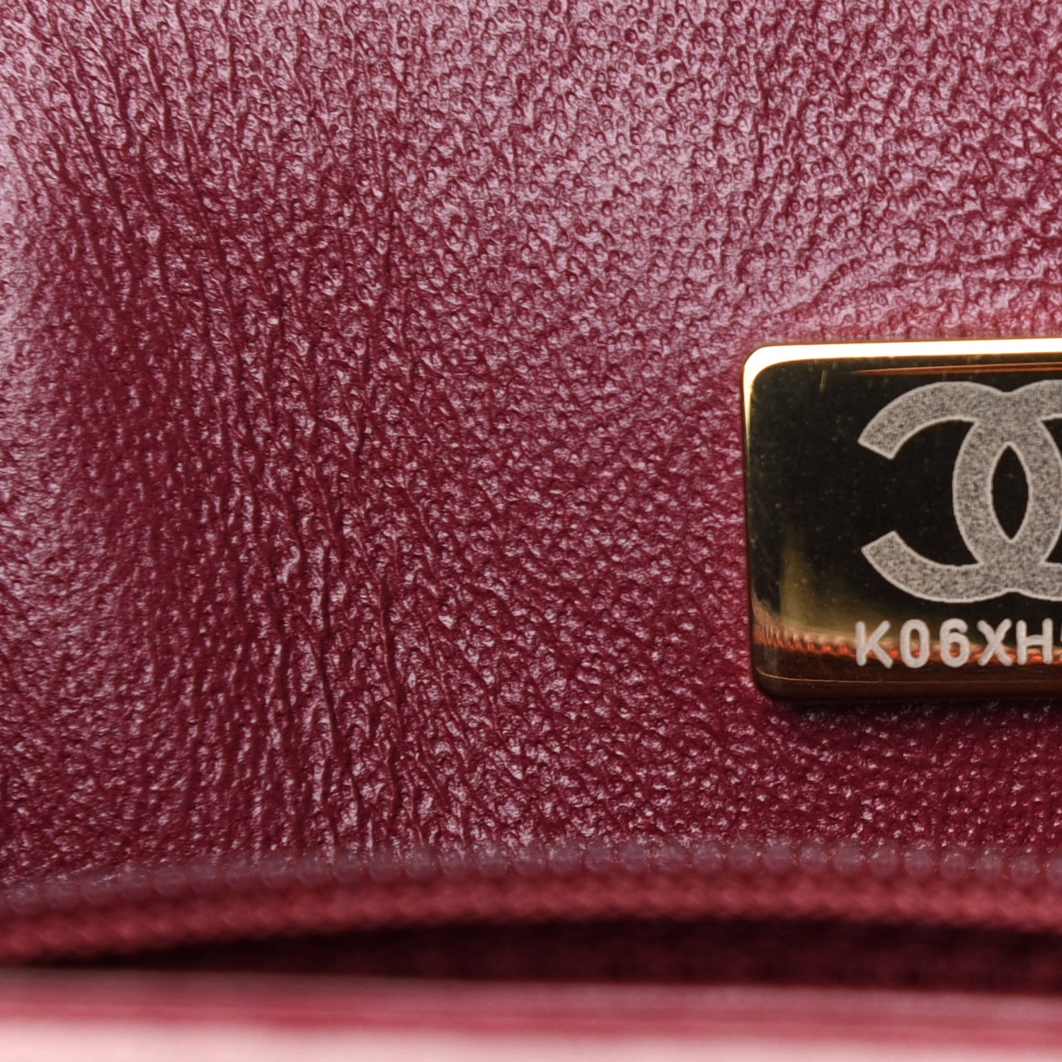 Chanel Lambskin Quilted Mini Rectangular Flap Burgundy 6 of 12