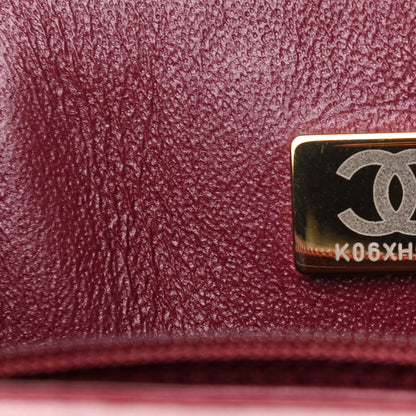 Chanel Lambskin Quilted Mini Rectangular Flap Burgundy 6 of 12