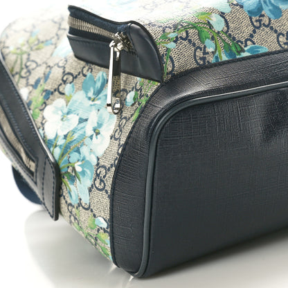 Gucci GG Supreme Monogram Blooms Small Day Backpack Blue 9 of 12