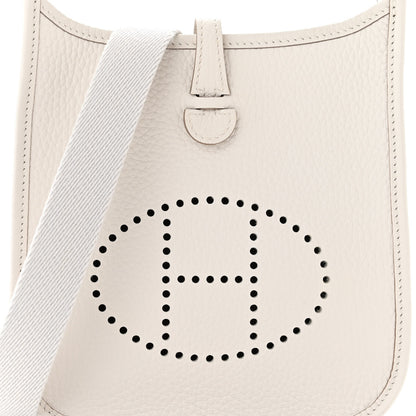 Hermes Taurillon Clemence Amazone Evelyne TPM Gris Pale 8 of 11