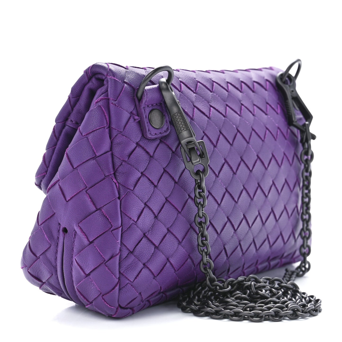 Nappa Intrecciato Mini Messenger Bag Byzantine