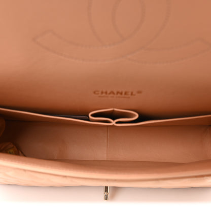 Chanel Lambskin Quilted Maxi Double Flap Light Pink 5 of 10