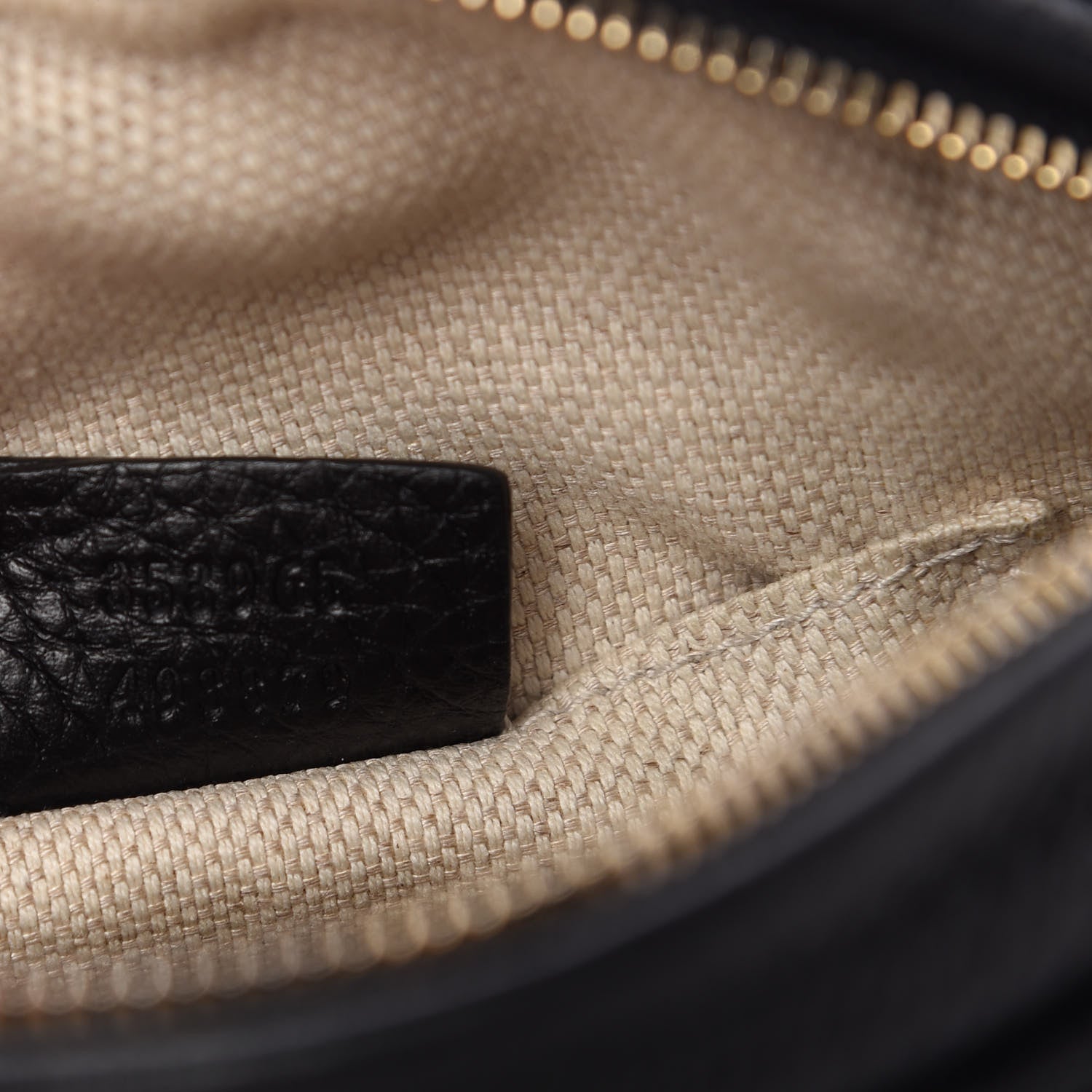 Gucci Pebbled Calfskin Mini Soho Chain Bag Black 9 of 10