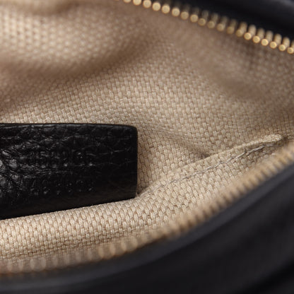 Gucci Pebbled Calfskin Mini Soho Chain Bag Black 9 of 10
