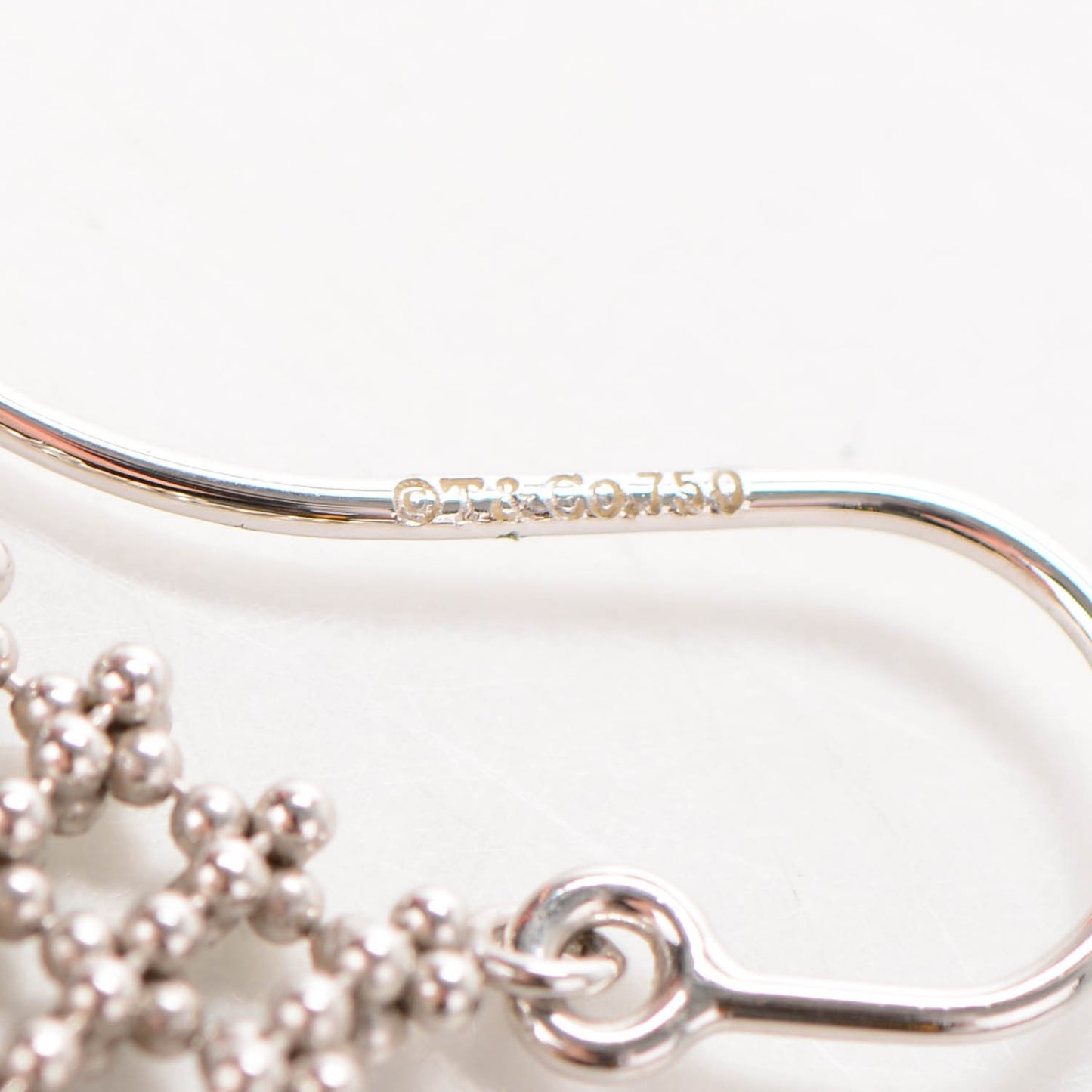 18K White Gold Fringe Earrings