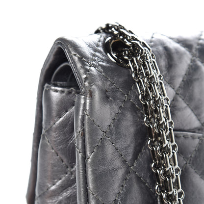 Chanel Metallic Aged Calfskin Quilted 2.55 Reissue 225 Flap Grey 11 of 14