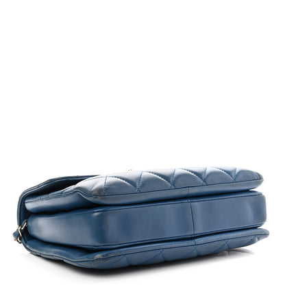 Chanel Lambskin Quilted Small Trendy CC Flap Dual Handle Bag Blue 4 of 11