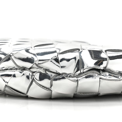 Bottega Veneta Mirror Laminated Nappa Intrecciato Mini Sardine Bag Silver 8 of 10