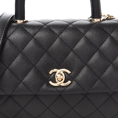 Chanel Caviar Quilted Mini Coco Handle Flap Black 10 of 10