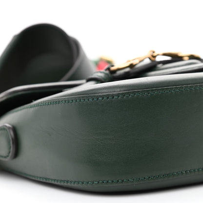 Gucci Calfskin Small Lady Web Shoulder Bag Green 10 of 11