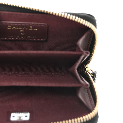Chanel Caviar Quilted Zip Coin Purse Black 5 of 8