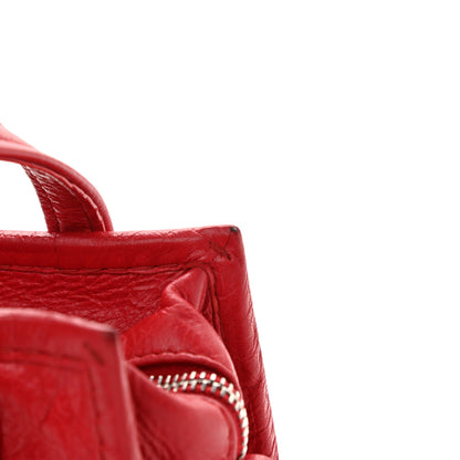 Balenciaga Agneau Arena XXS Bazar Shopper Tote Rouge Cardinal 9 of 10