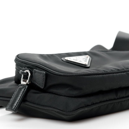 Prada Tessuto Nylon Saffiano Belt Bag Black 11 of 12