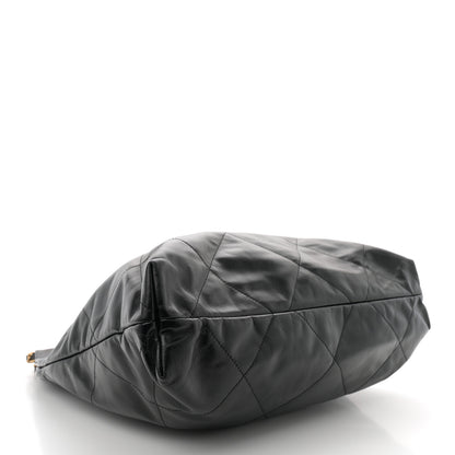 Chanel Shiny Calfskin Quilted Chanel 22 Black 5 of 11