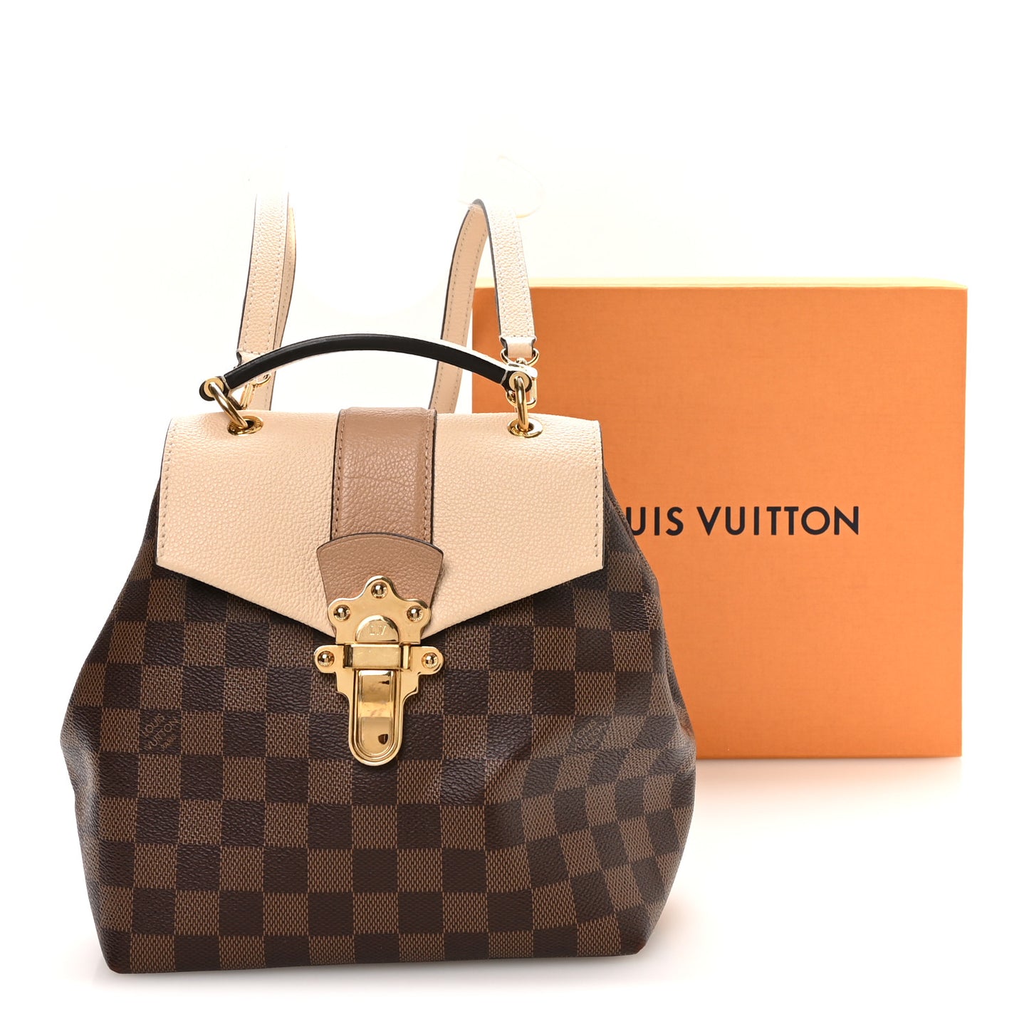 Louis Vuitton Damier Ebene Clapton Backpack Creme 1912114 – FASHIONPHILE
