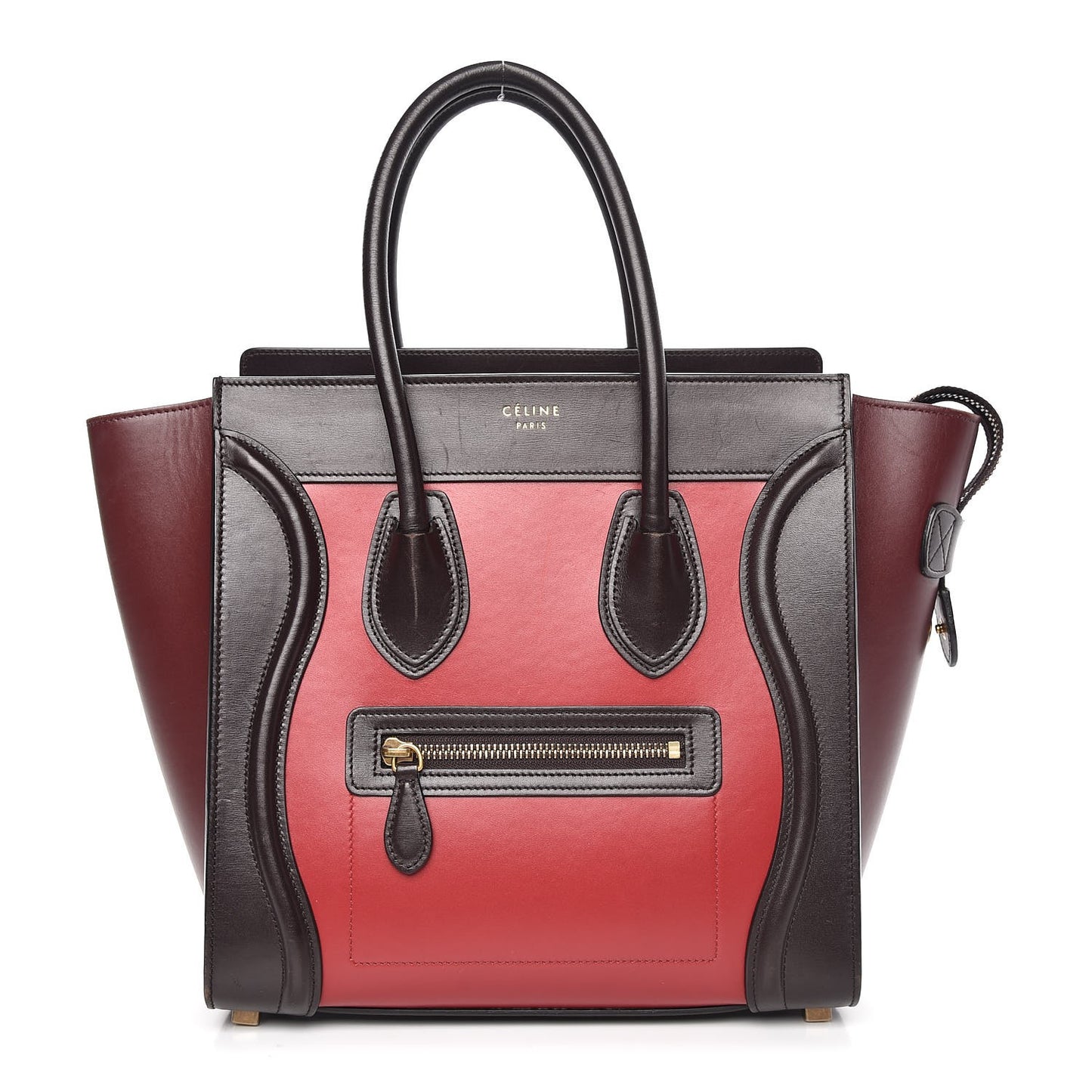 Smooth Calfskin Micro Tri-Color Luggage Multicolor