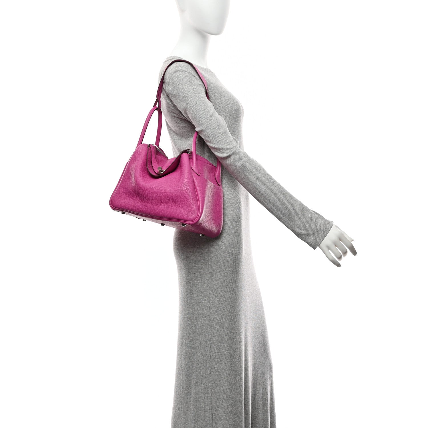Hermes Taurillon Clemence Lindy 30 Magnolia 2 of 10