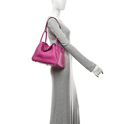 Hermes Taurillon Clemence Lindy 30 Magnolia 2 of 10