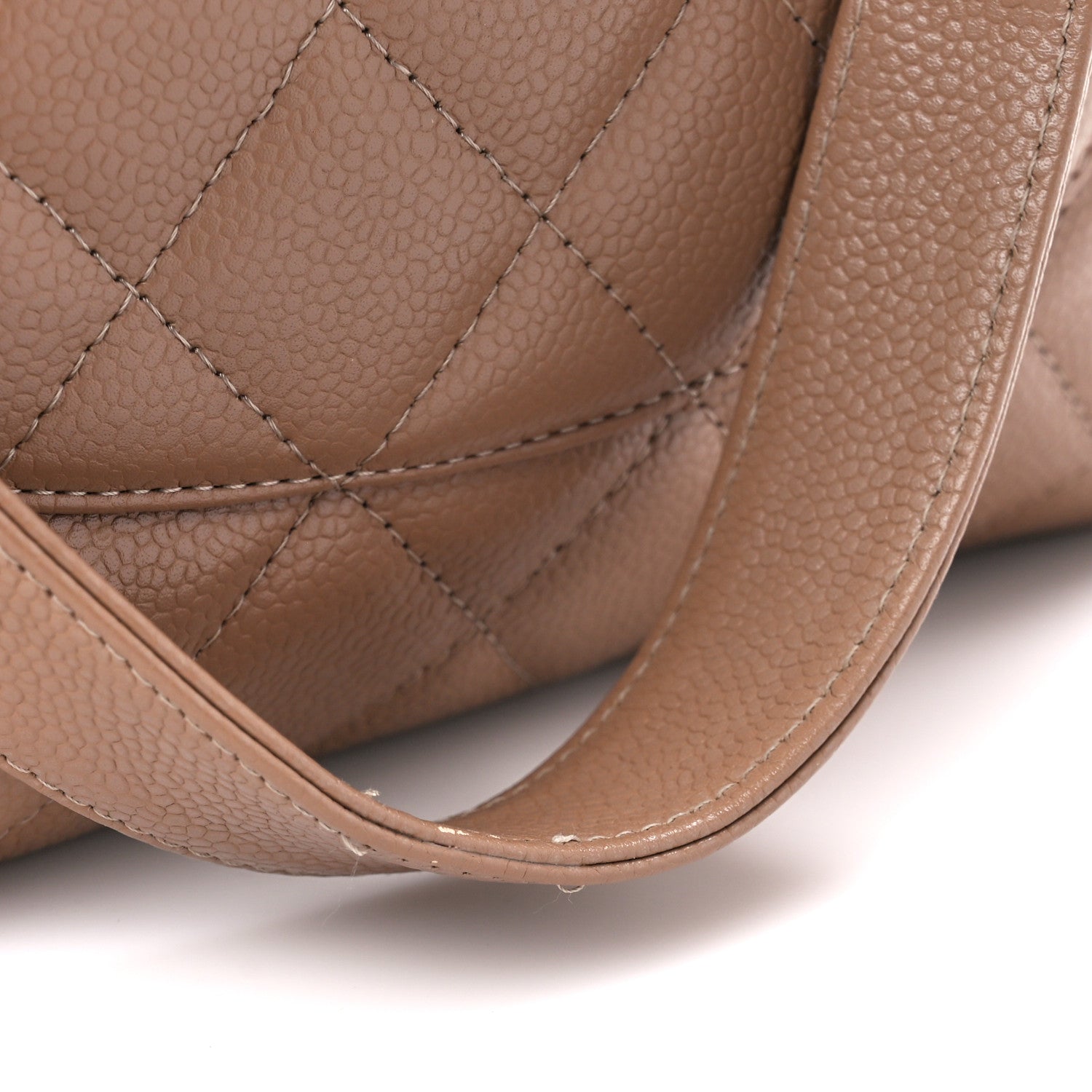 Chanel Caviar Quilted Petit Shopping Tote PST Beige 12 of 13