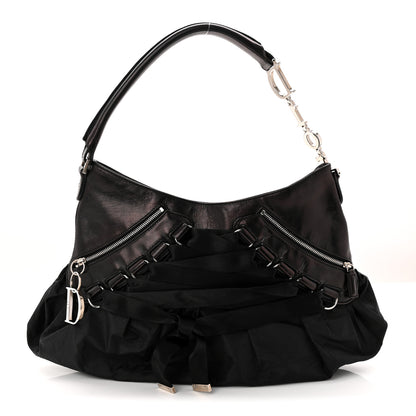 Christian Dior Satin Ballet Evening Bag Black 1 of 10