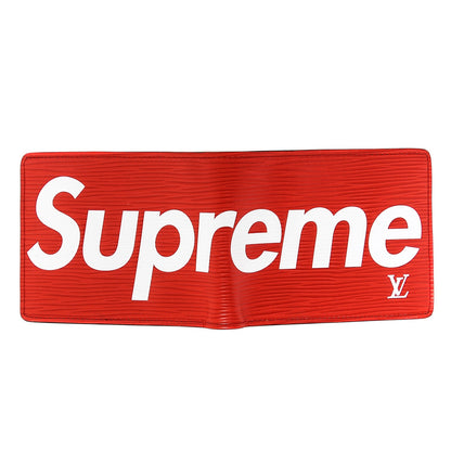 Louis Vuitton X SUPREME Epi Slender Wallet Red 8 of 8