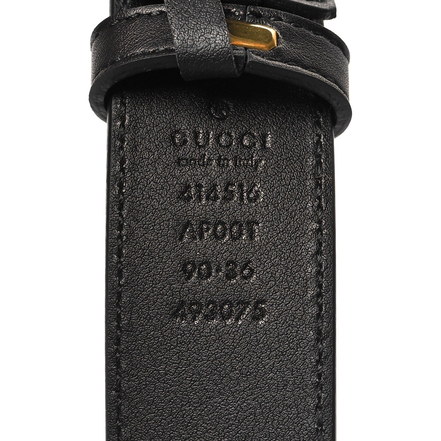 Gucci Calfskin Double G 30mm Belt 90 36 Black 5 of 6