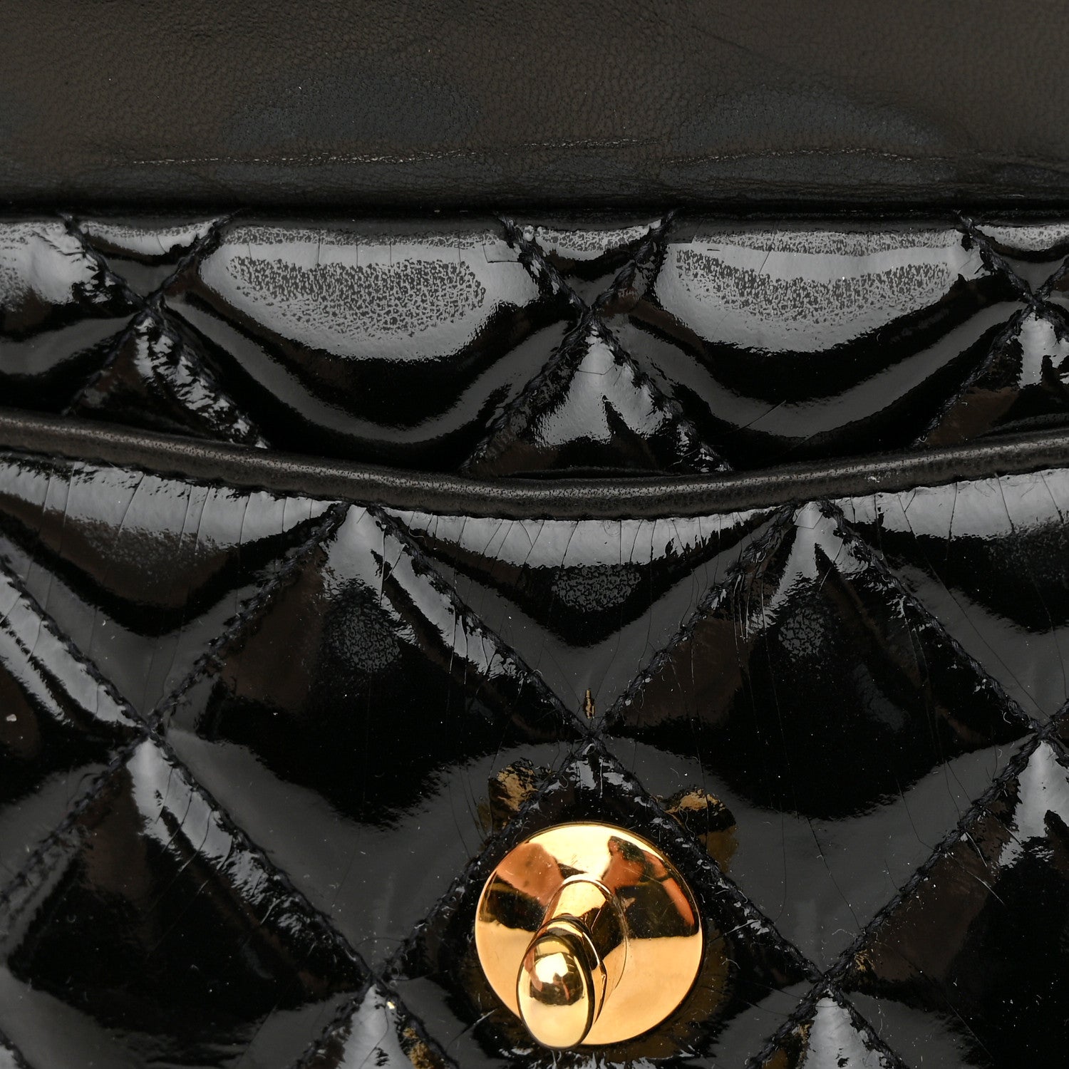 Chanel Patent Quilted Camera Case Black 15 of 18
