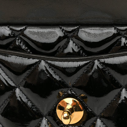 Chanel Patent Quilted Camera Case Black 15 of 18