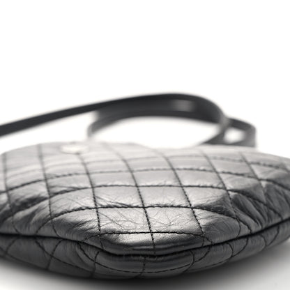 Chanel Aged Calfskin Quilted Crossbody Bag Black 9 of 10