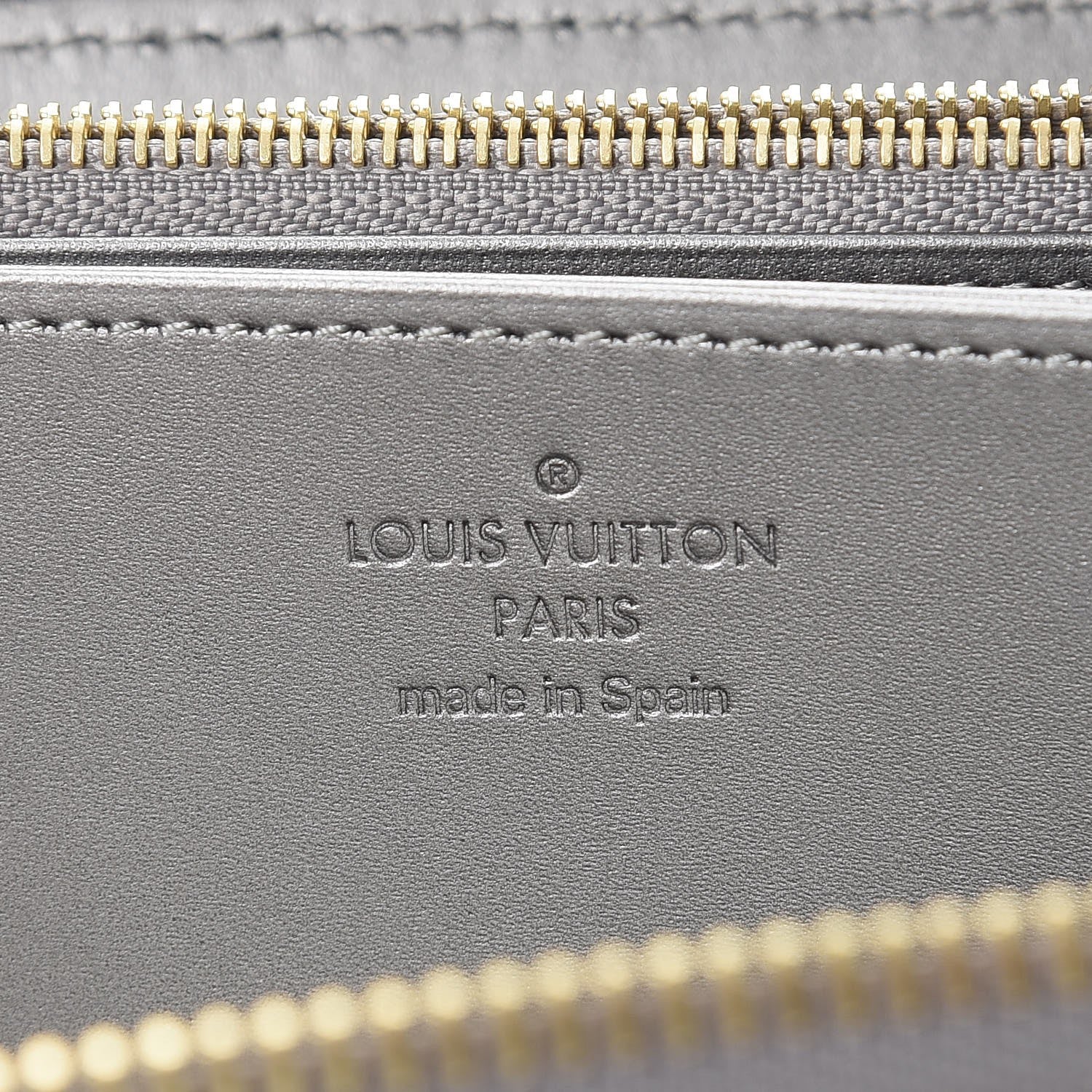 Louis Vuitton Vernis Zippy Wallet Gris Metal 6 of 8