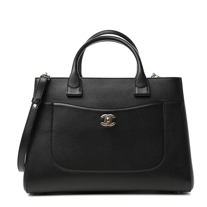 Chanel Grained Calfskin Small Neo Executive Shopper Tote Black 1 of 10