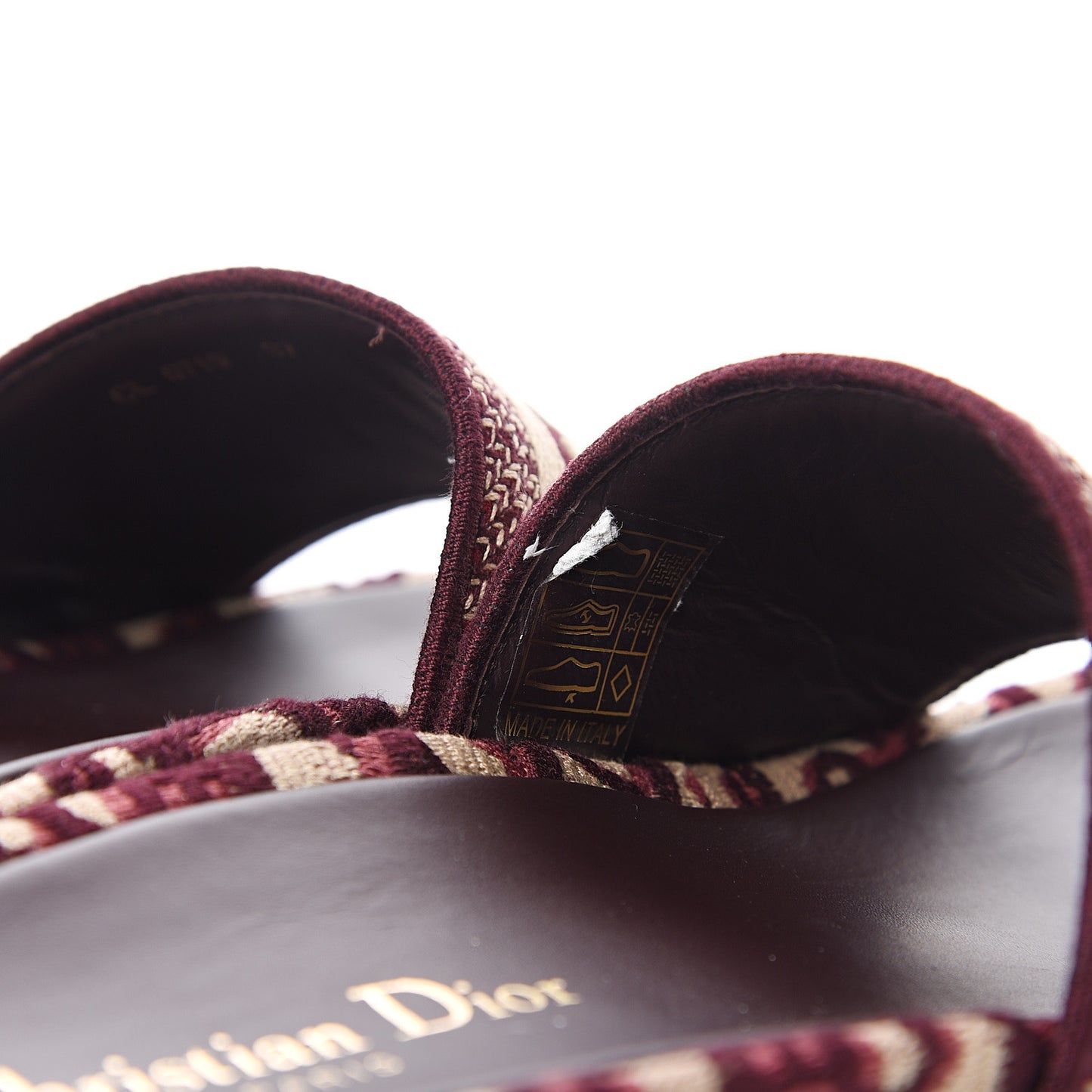 Oblique D-Way Platform Sandals 37 Deep Amaranth