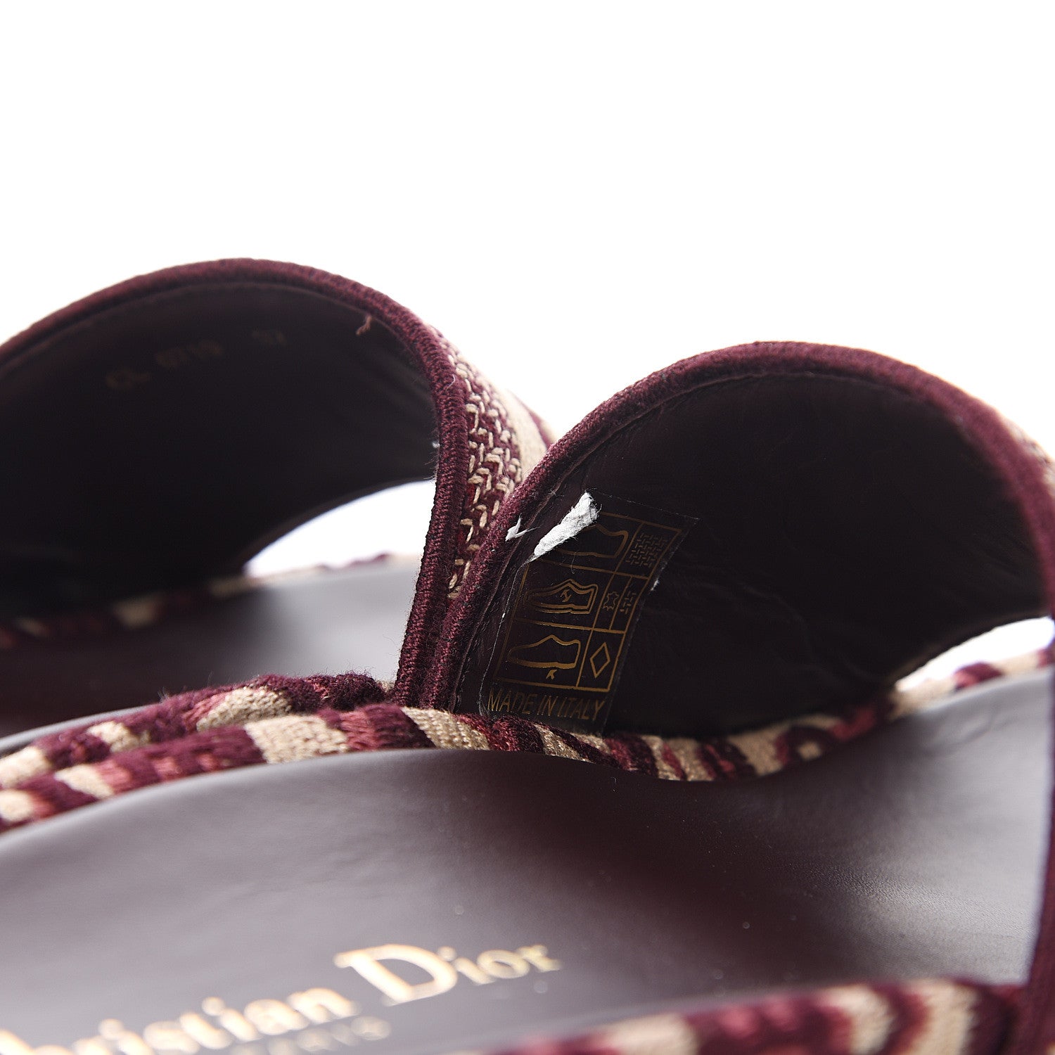 Christian Dior Oblique D-Way Platform Sandals 37 Deep Amaranth 7 of 11